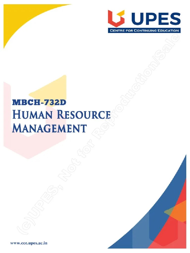 Human Resource Management - Semester 2 | PDF | Human Resource ...