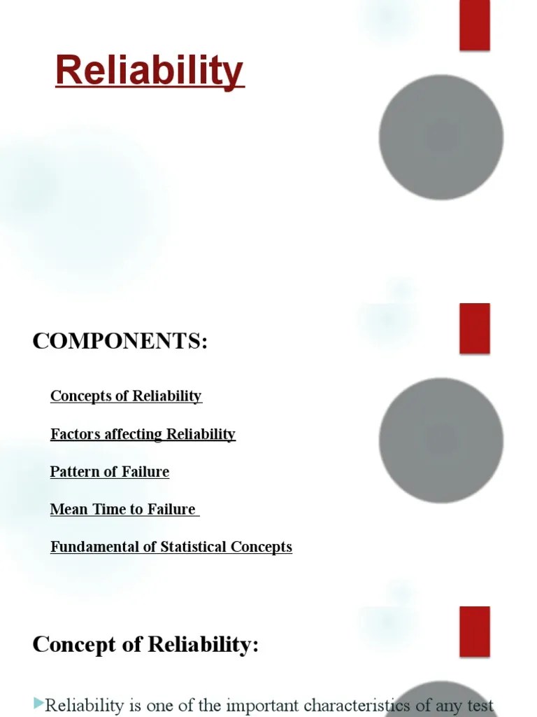 A Comprehensive Guide To Reliability Engineering Concepts: Factors Affecting Reliability, Types ...