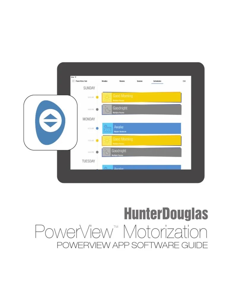 Powerview Motorization Powerview App Software Guide Pdf Mobile App