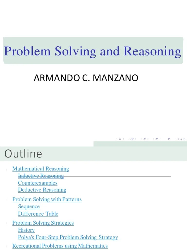 Problem Solving | PDF | Mathematical Proof | Theorem