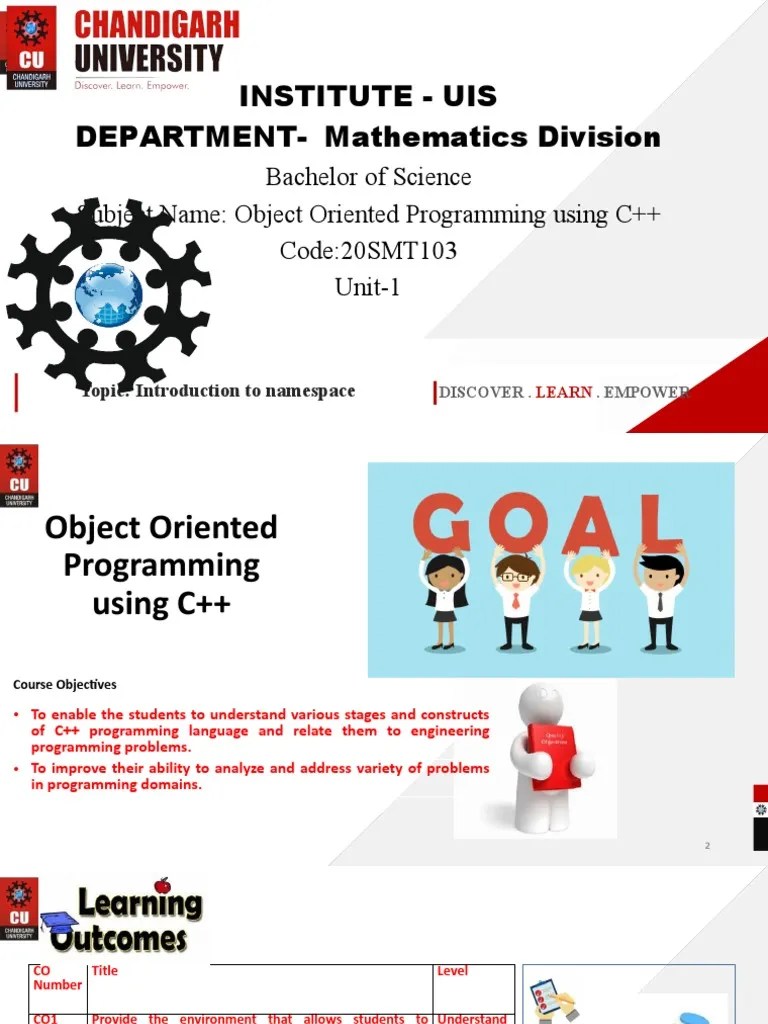 Institute - Uis DEPARTMENT-Mathematics Division | PDF | Namespace | C++
