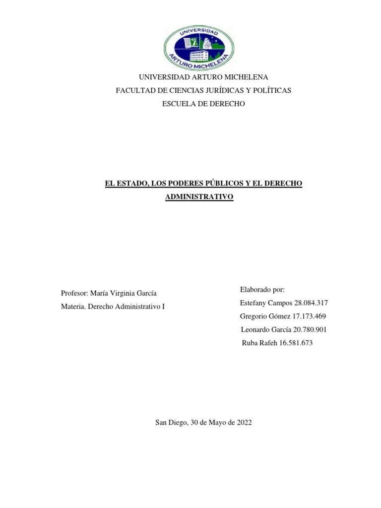 Estado Poder Publico Y Derecho Administrativo | PDF | Estado (política) | Administración Pública