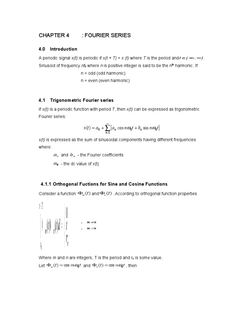 Fourier Analysis Of Periodic Signals: Representing Waveforms Using ...
