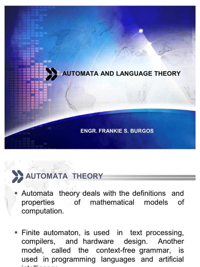 3rd Lec | PDF | Set (Mathematics) | Automata Theory