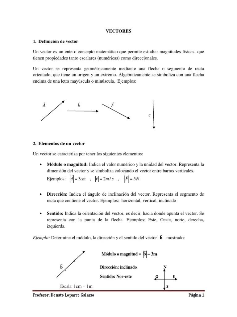 Guia Vectores........ | PDF | Sistema De Coordenadas Cartesianas | Vector Euclidiano