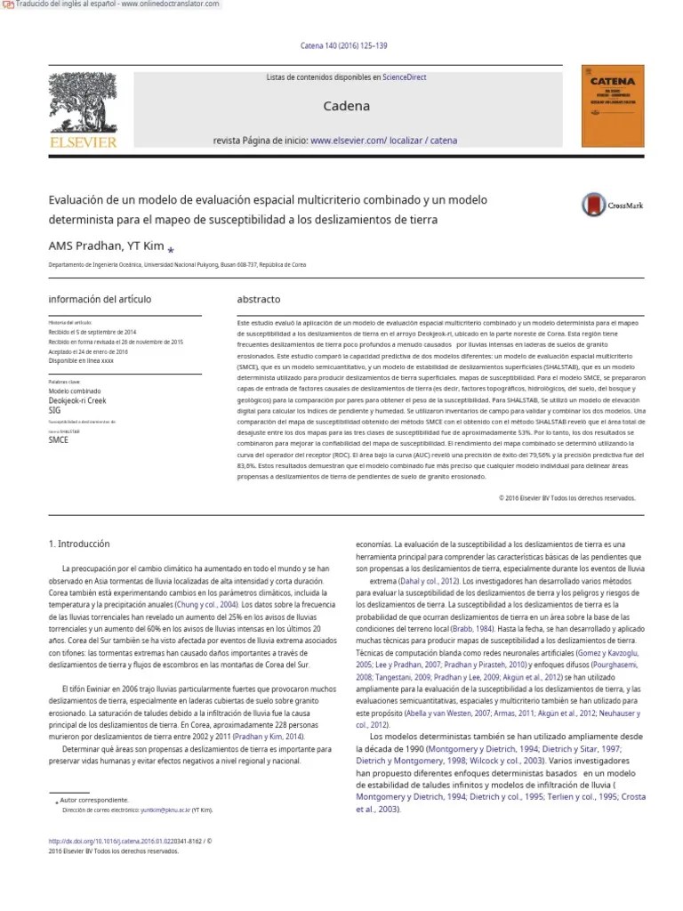 Evaluacion Con Analisis Multicriterio Ing - En.es | PDF | Tierra | Suelo