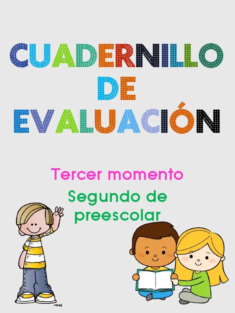 Cuadernillo Evaluación Segundo | PDF | Aprendizaje | Educación De La ...