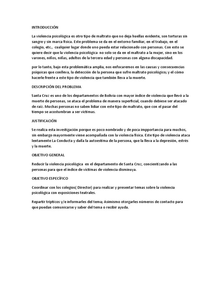 Introducción Violencia | PDF