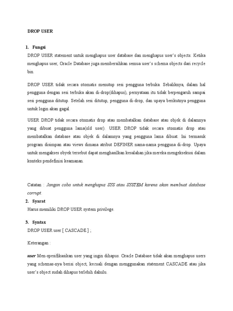 Drop User Dan Grant | PDF