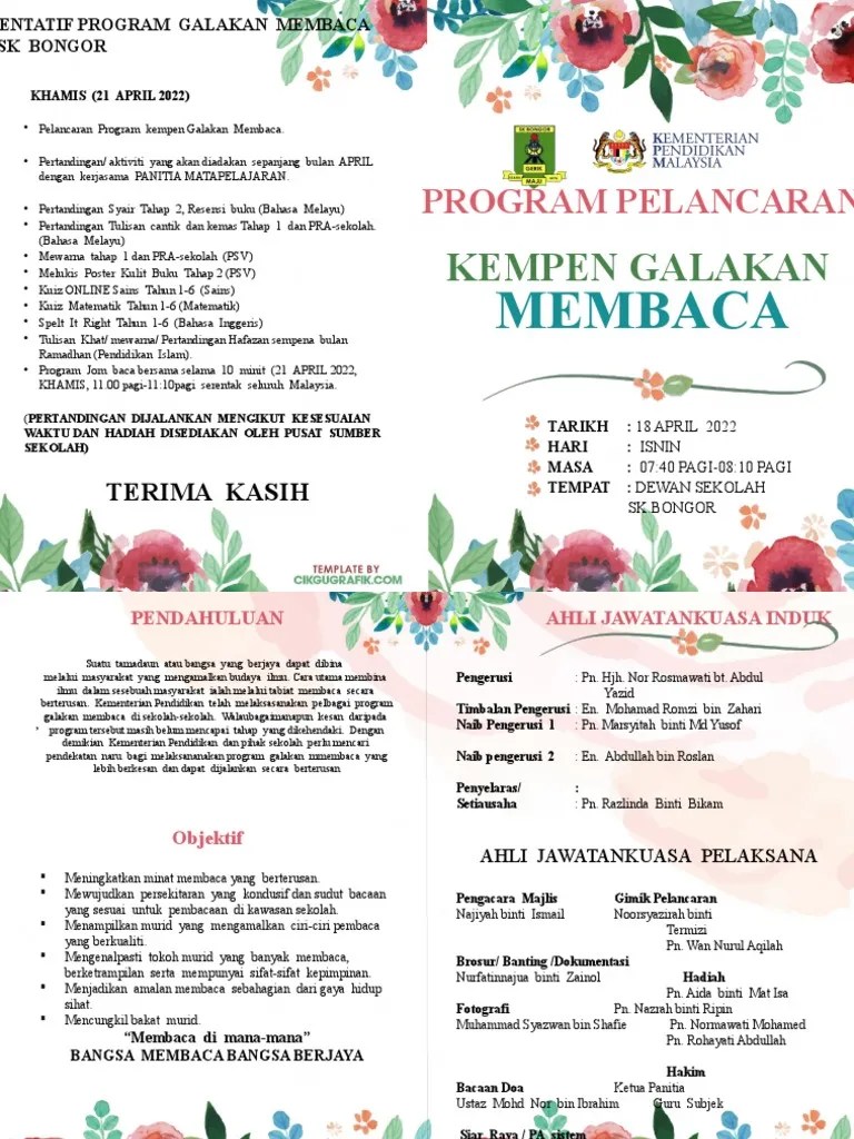 Buku Program Galakan Membaca 2022 | PDF