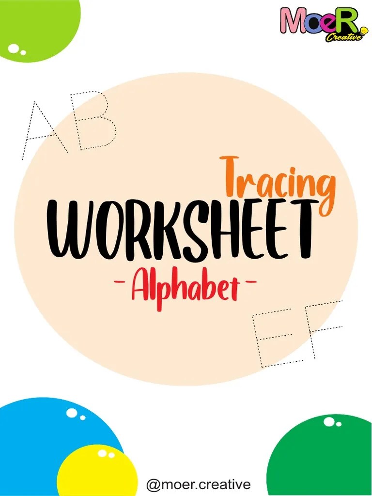 Printable Tracing Worksheet - Alphabet Vol.1 | PDF