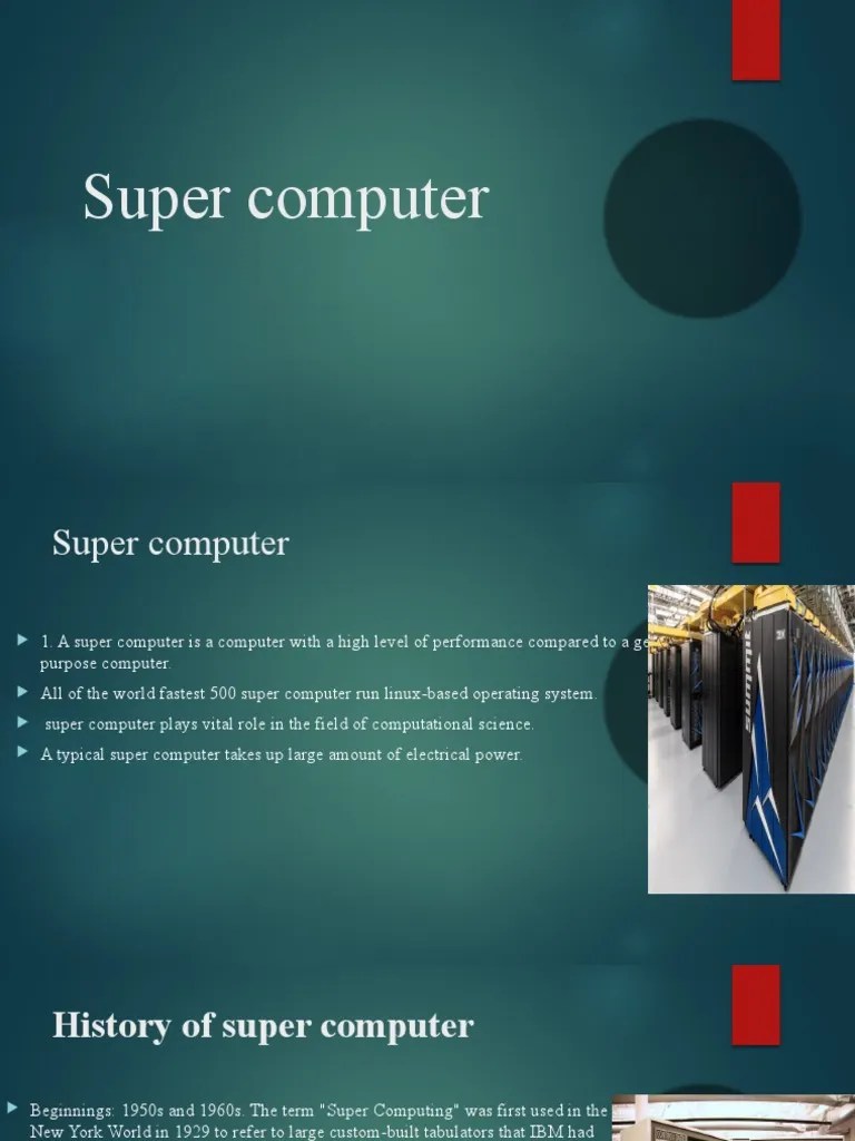 Super Computer | PDF