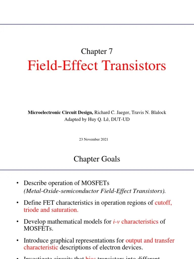 Edc Ii Unit 3 Field Effect Transistor Mosfet Theory Pdf Field - Premium Space Art Gallery - Full HD