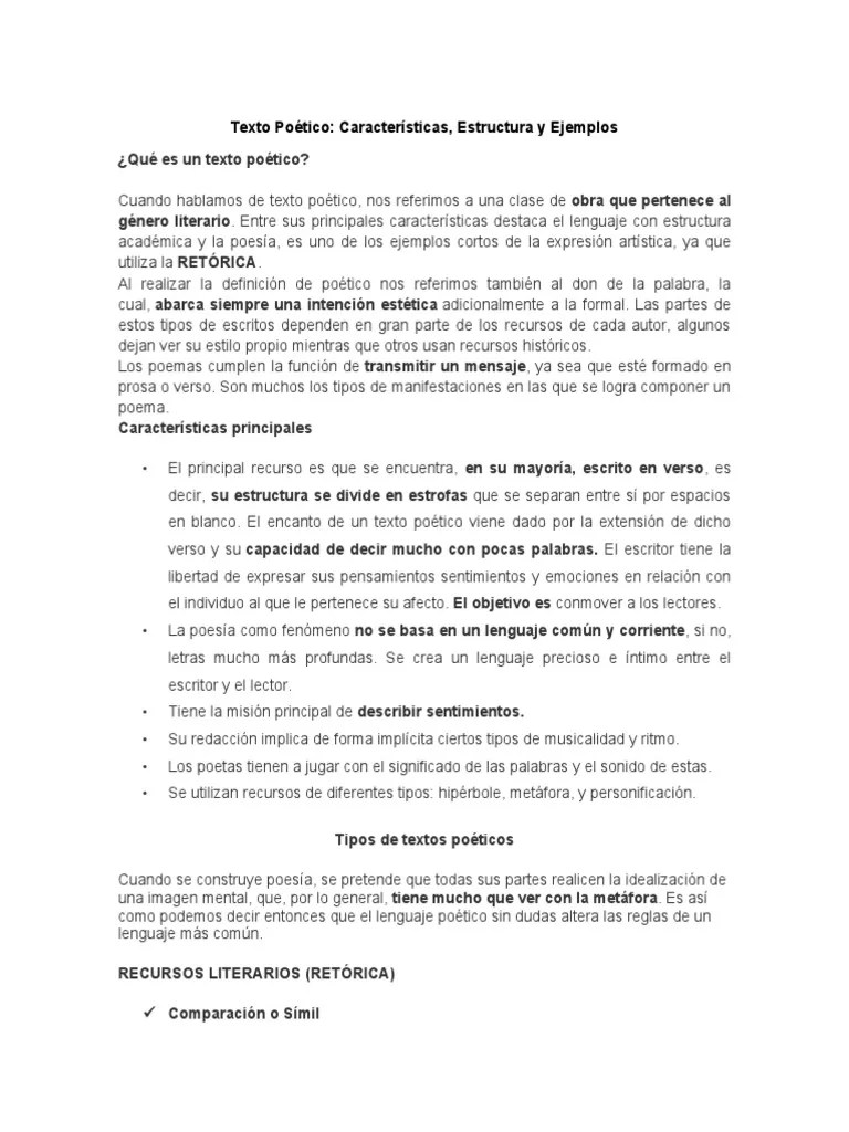 Texto Poético (TEORÍA) | PDF | Poesía | Cognición