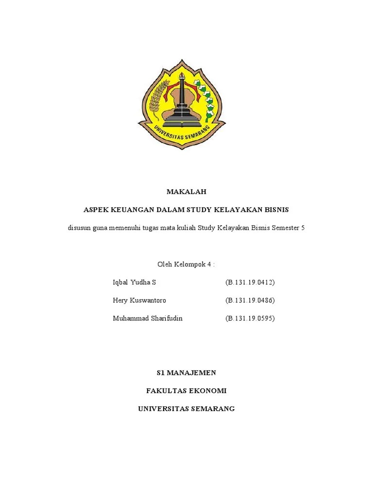 Aspek Keuangan Dalam Study Kelayakan Bisnis | PDF