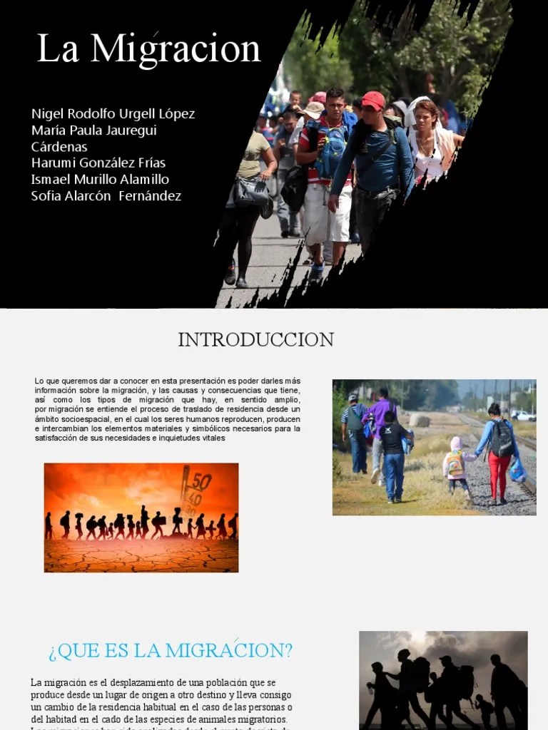 La Migracion | PDF | Migración Humana | Inmigración