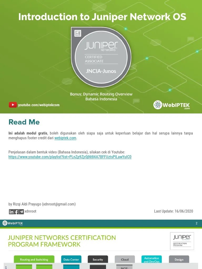 JNCIA-Junos Introduction To Juniper Network OS | PDF