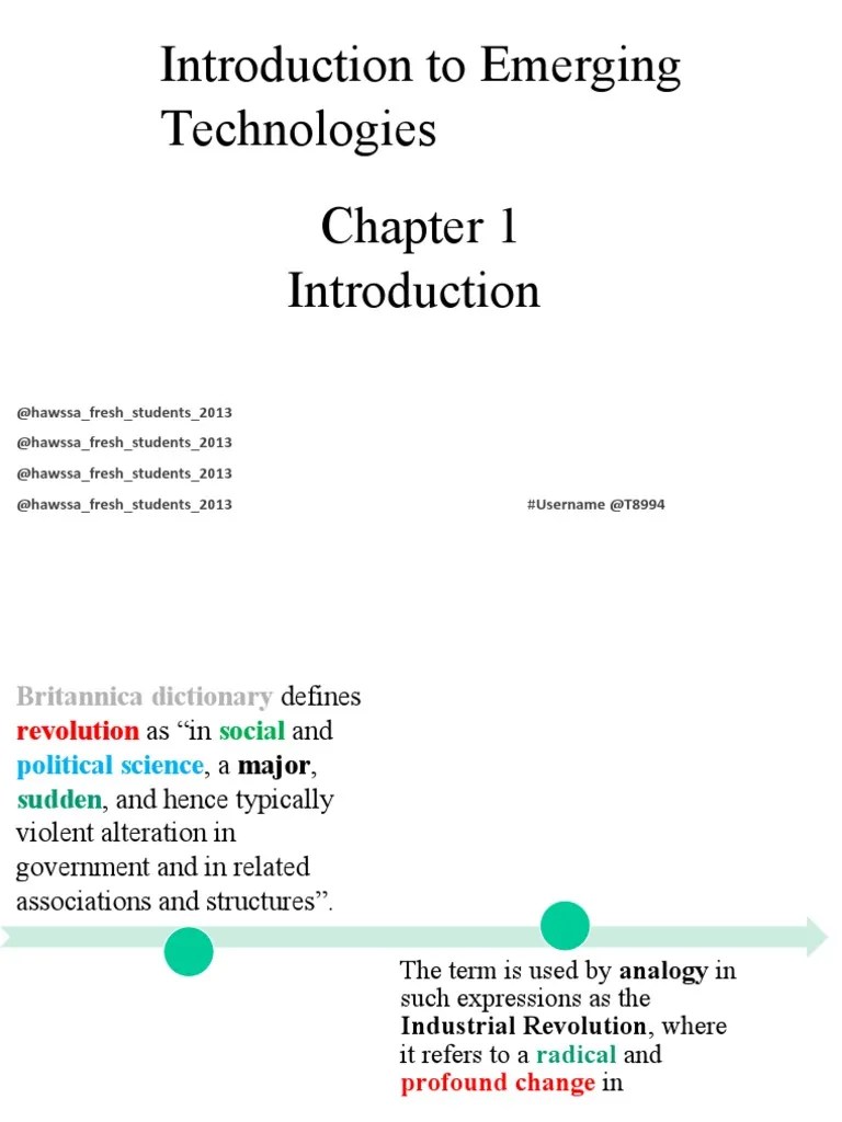 Emerging Technology Chapter 1 | PDF | Human–Computer Interaction | User Interface