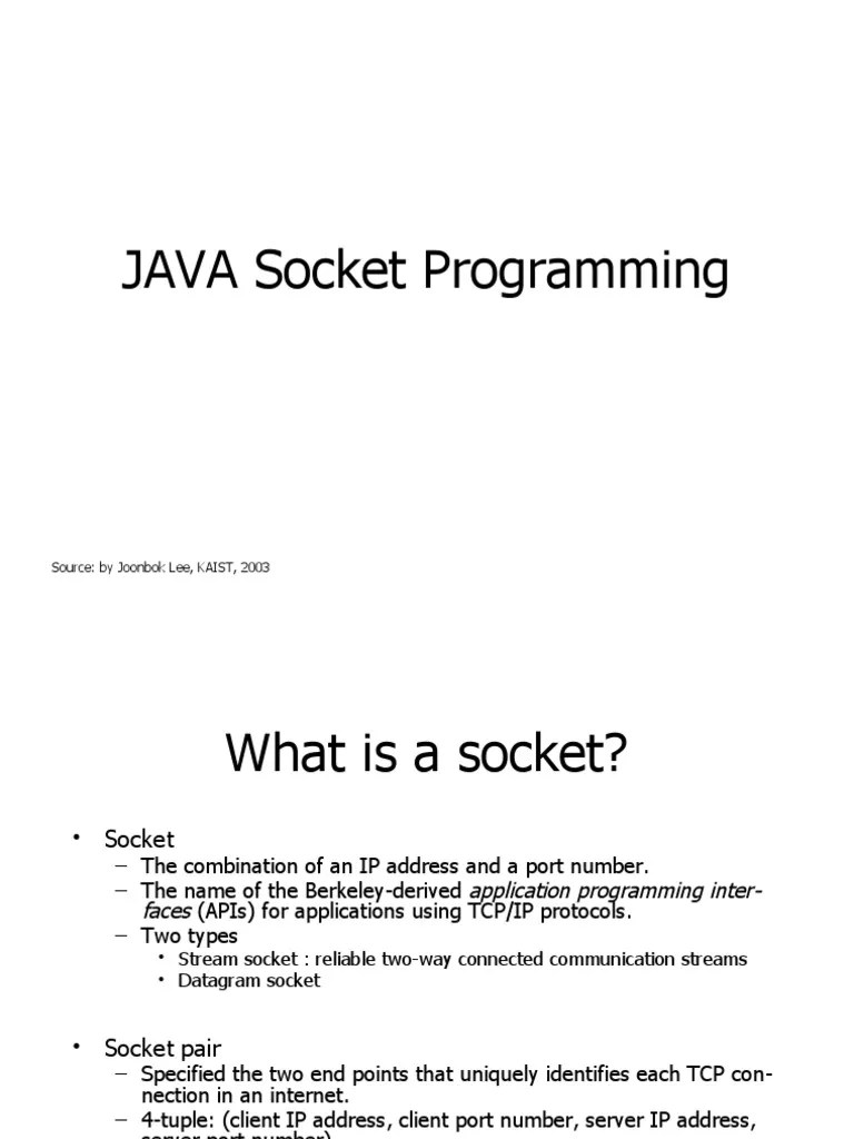 Java Socket Programming | PDF | Network Socket | Port (Computer Networking)
