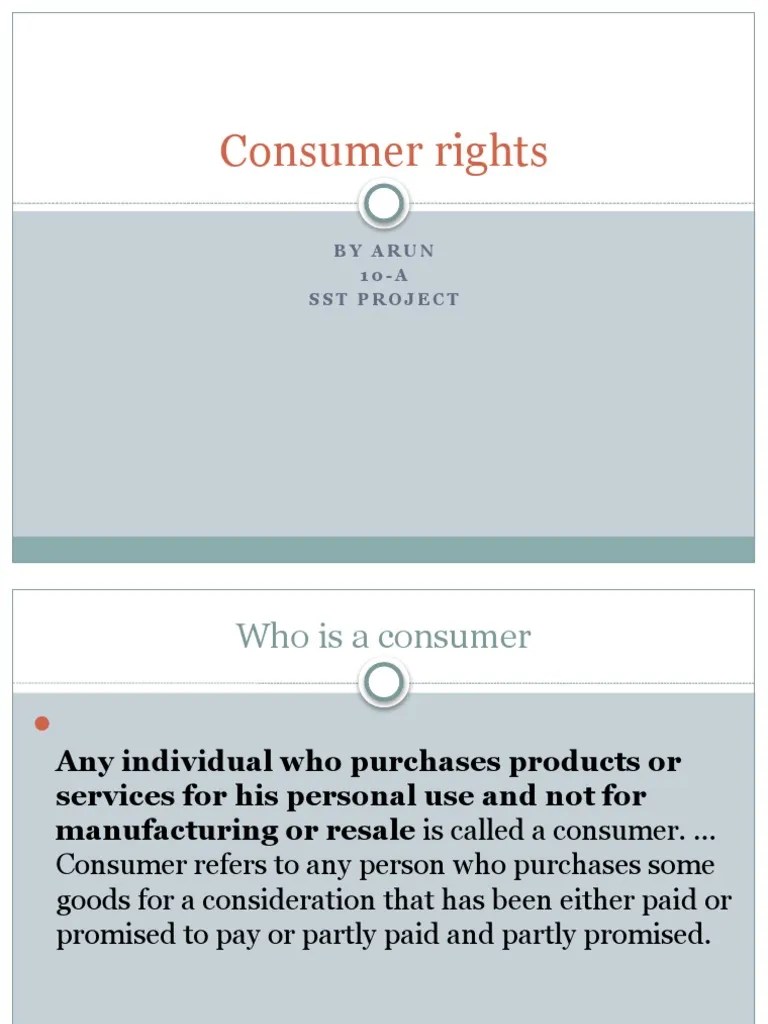 Consumer Rights | PDF | Economies