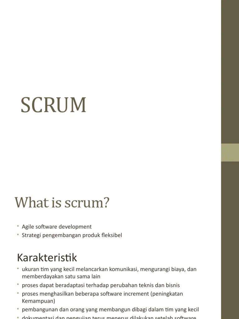 Scrum: Agile Development Presentation | PDF