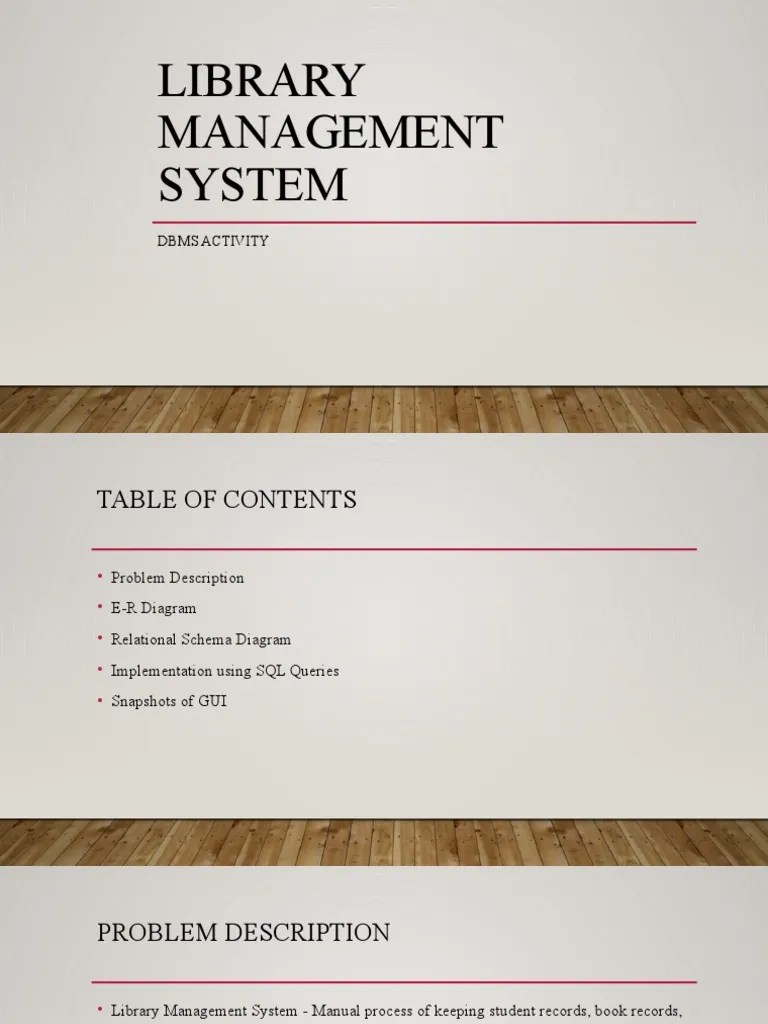 Library Management System | PDF | Databases | Relational Model