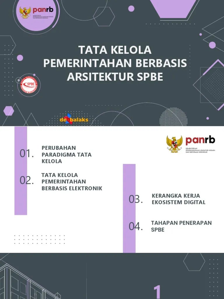 Tata Kelola Pemerintahan Berbasis Elektronik | PDF