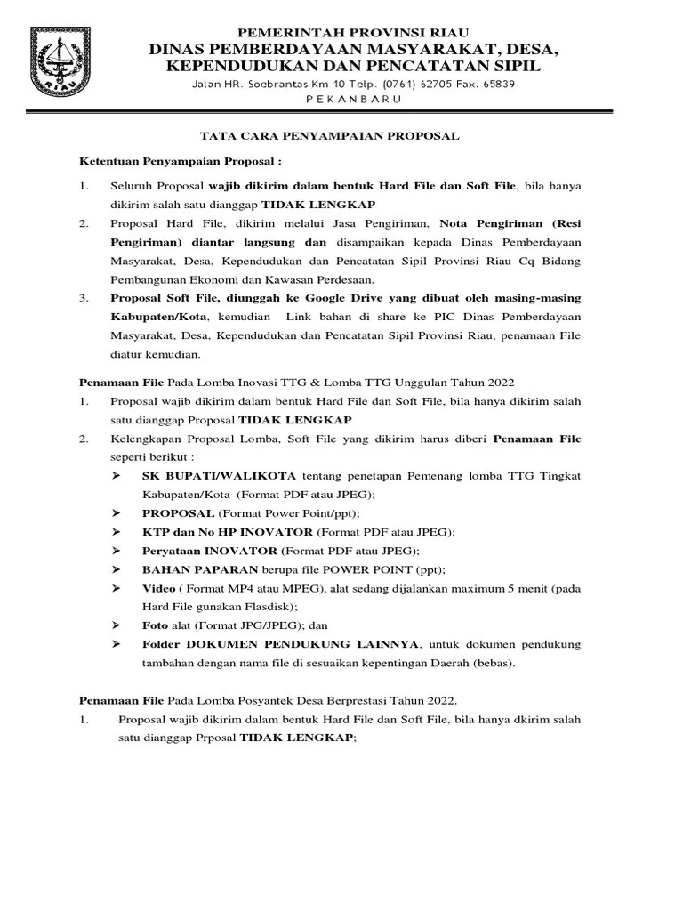 Lampiran Lomba 2022 | PDF