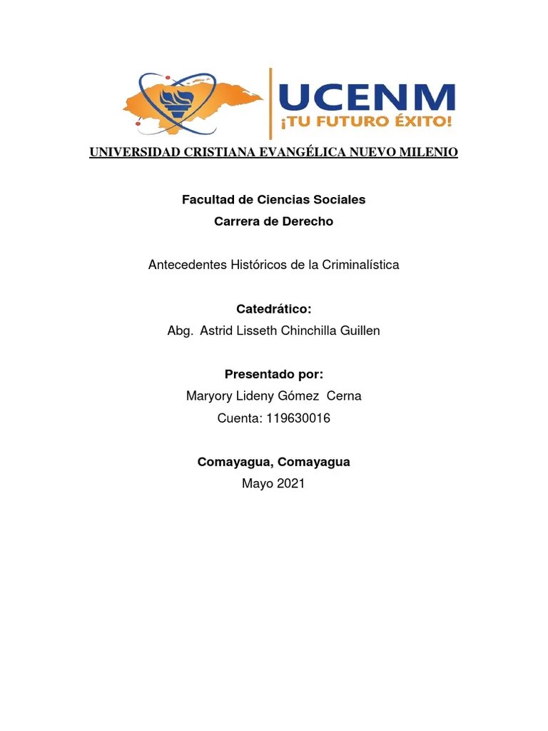 Antecedentes Históricos De La Criminalística | PDF | Ciencia Forense | Crímenes