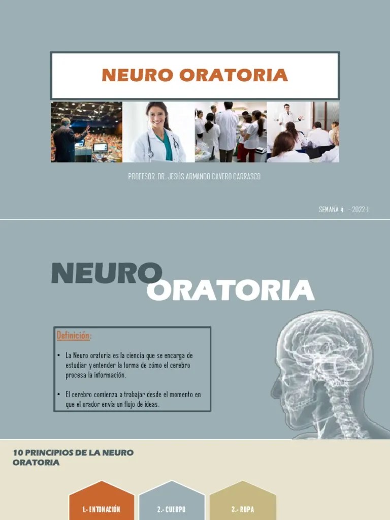 Neuro Oratoria | PDF | Hablar En Público | Cognición