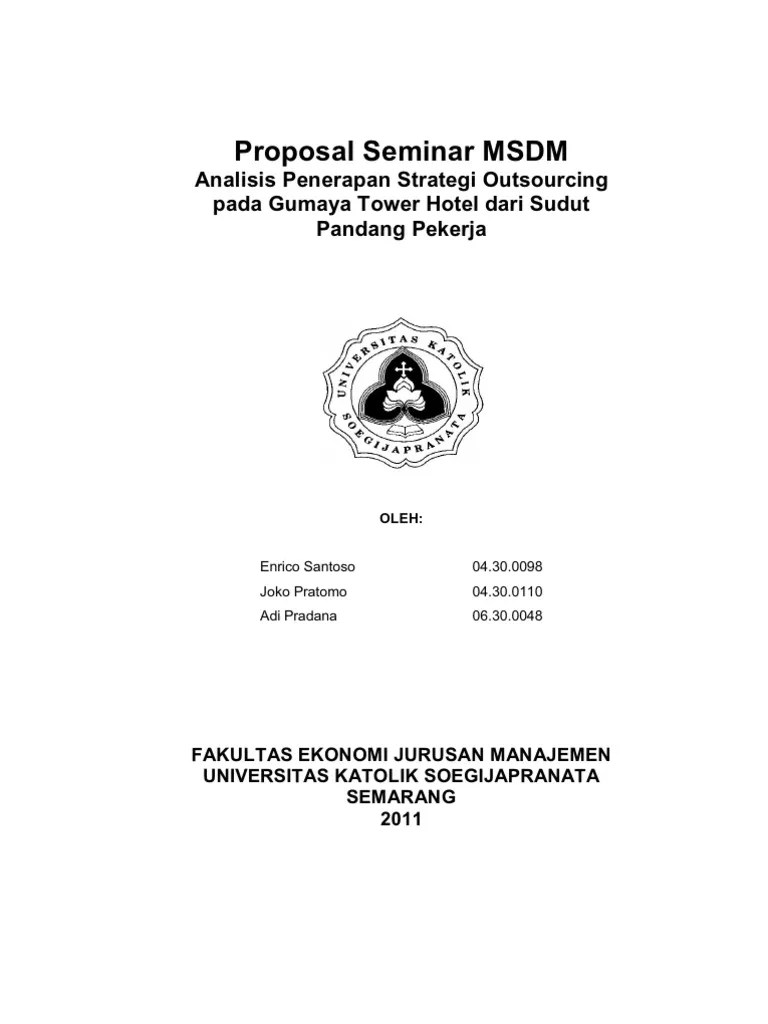 Contoh Proposal Skripsi Manajemen Sumber Daya Manusia Cute766