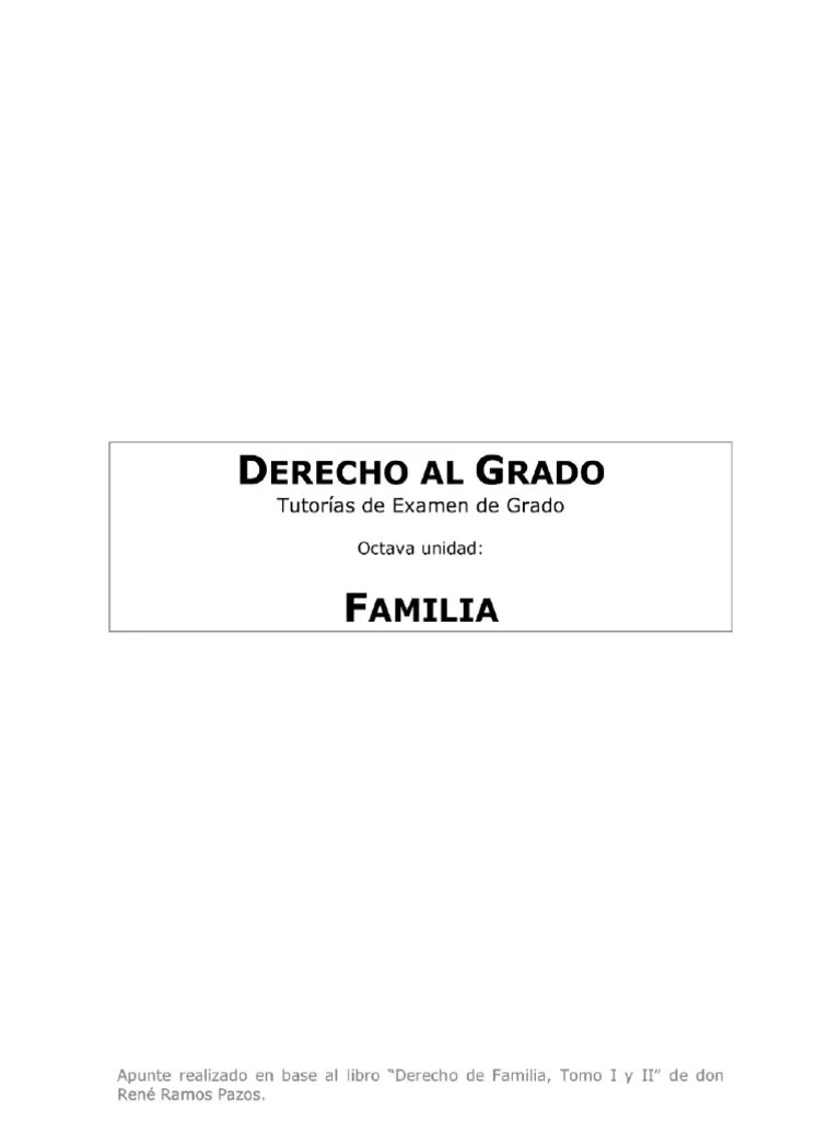 Derecho De Familia | PDF