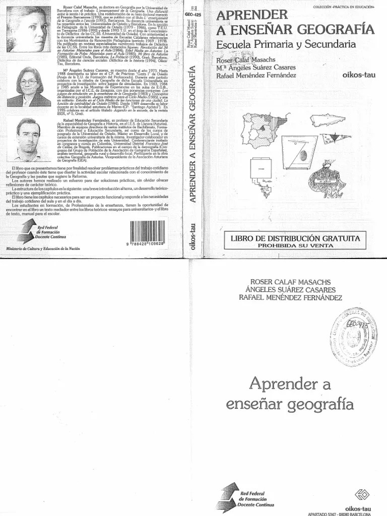 Aprender A Enseñar Geografia | PDF