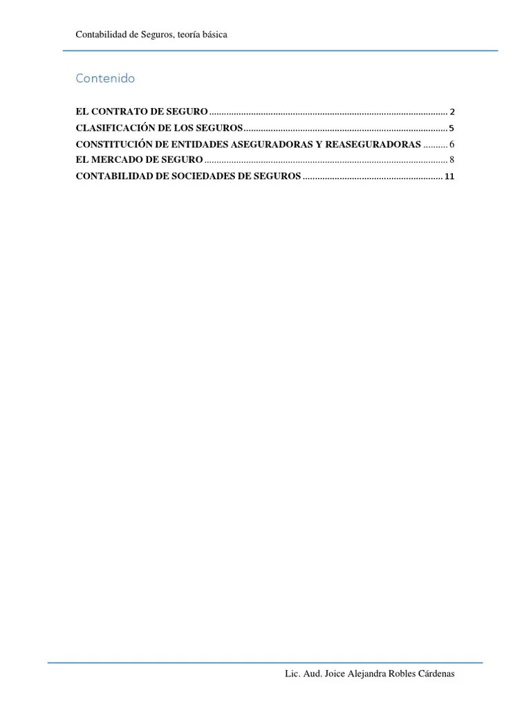 El Contrato De Seguro | PDF | Póliza De Seguros | Seguro