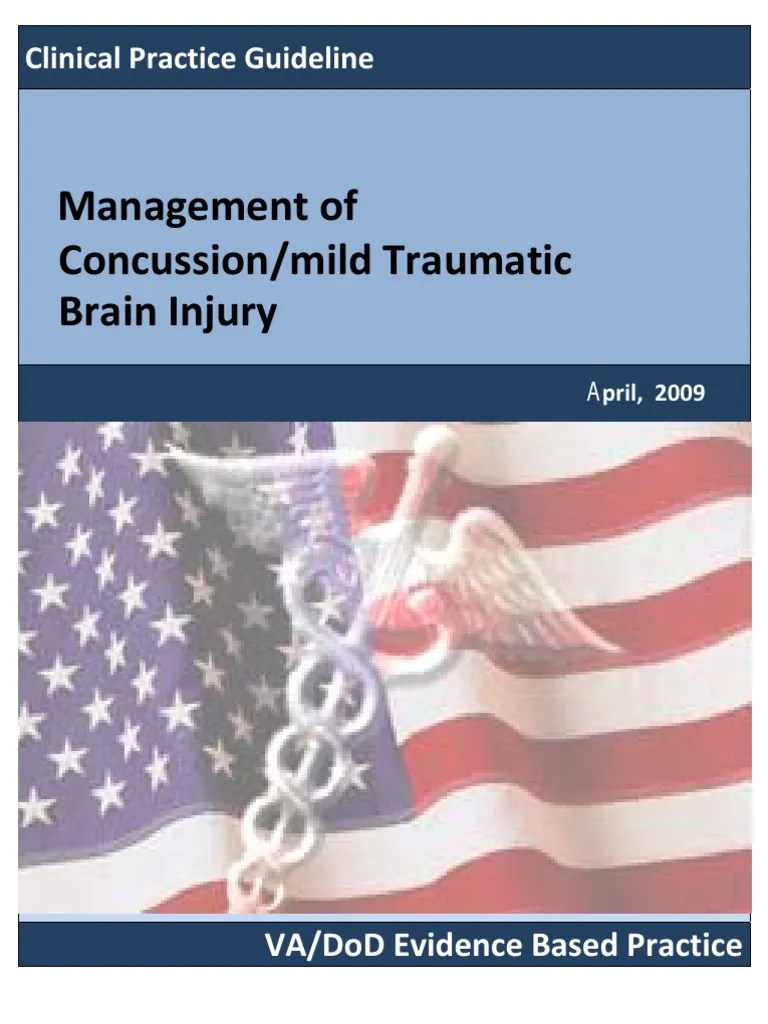 VA DoD Management Of Concussion Mild Traumatic Brain Injury | PDF ...