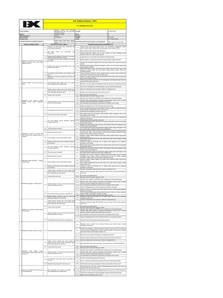 Hauling, Loading Dan Dumping Menggunakan Dump TRCK Dari Point Loading Ke Hooper. | PDF