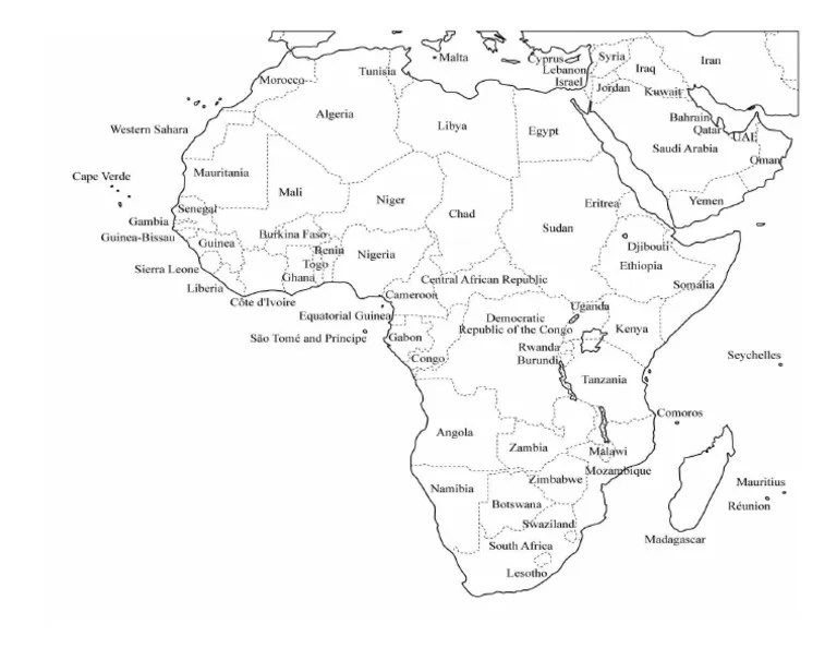Mapa De Africa Politico 2 | PDF