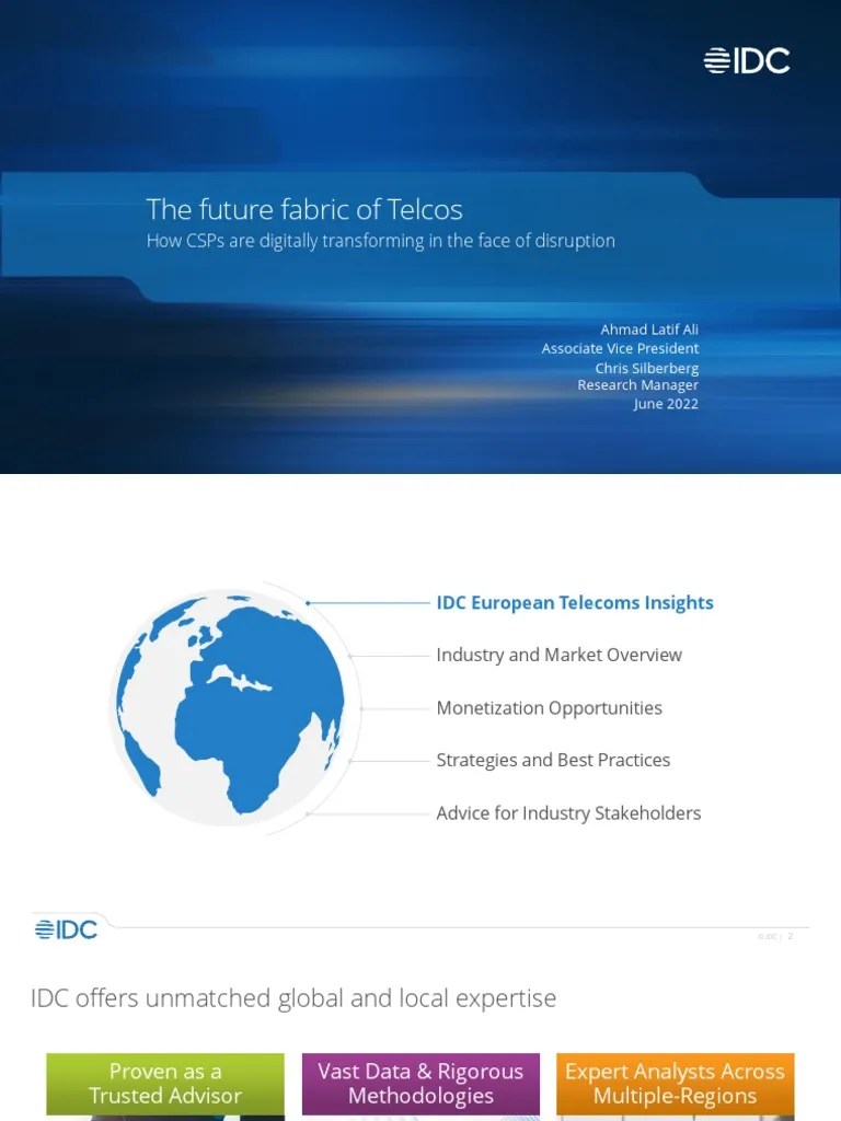 The Future Fabric Of Telcos - How CSPs Are Digitally Transforming In The Face Of Disruption ...