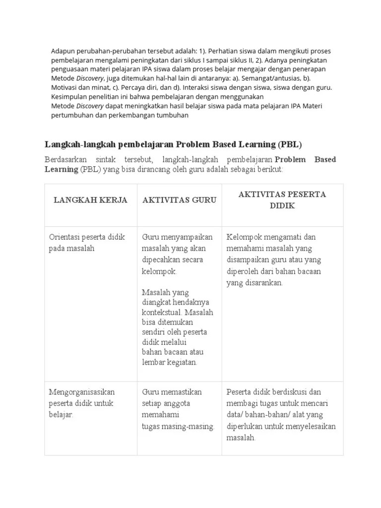 Project Based Learning | PDF