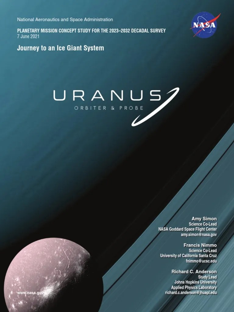 Uranus Orbiter And Probe - NASA | PDF | Uranus | Magnetosphere
