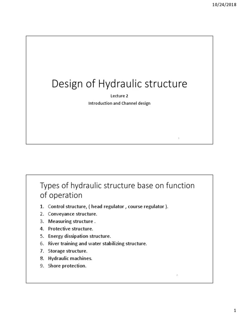 Design Of Hydraulic Structure - 2 - Student | PDF | Environmental Science | Hydraulic Engineering