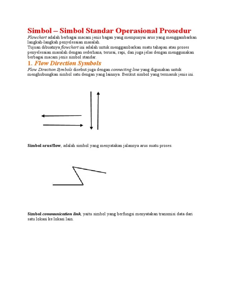 Simbol Diagram Alir Sop | PDF