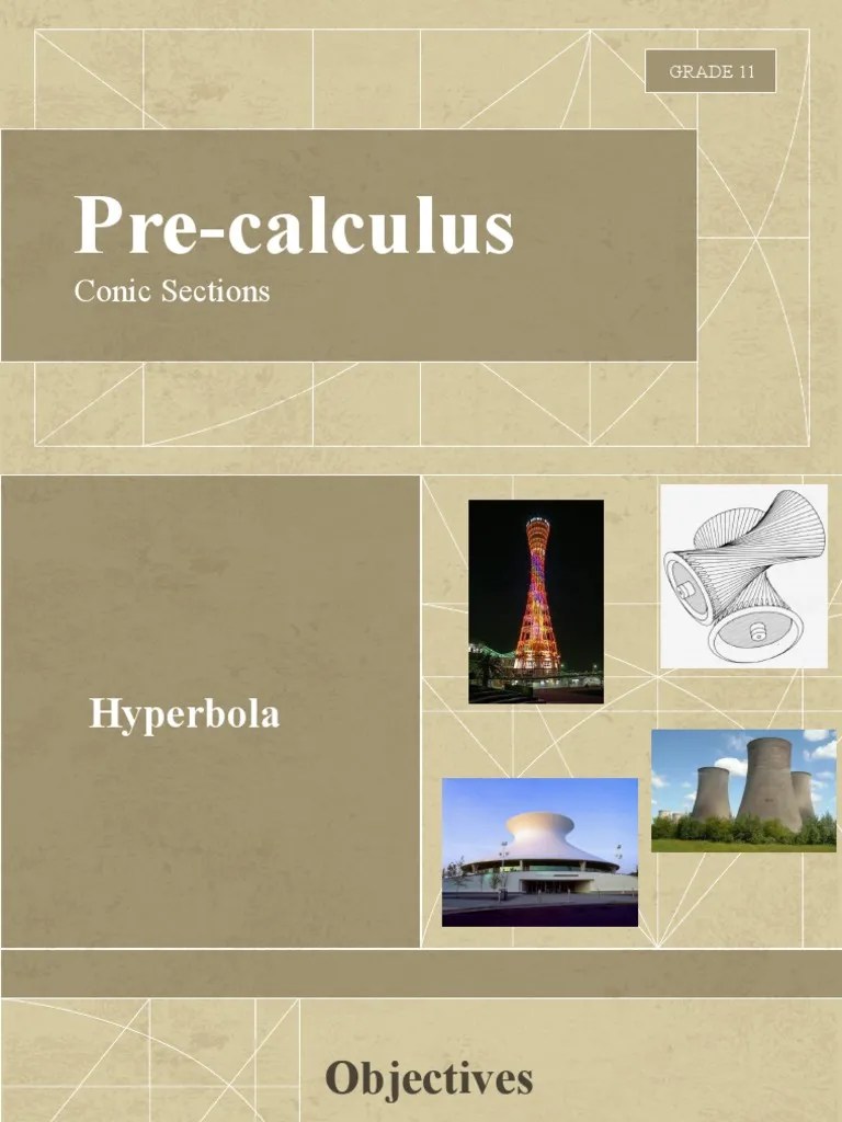 Grade 11 Pre-Calculus Hyperbola Guide | PDF | Perpendicular | Euclidean ...