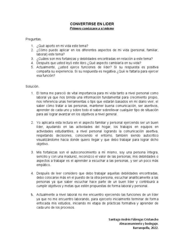 Convertirse En Lider | PDF | Cognición | Ciencia Cognitiva