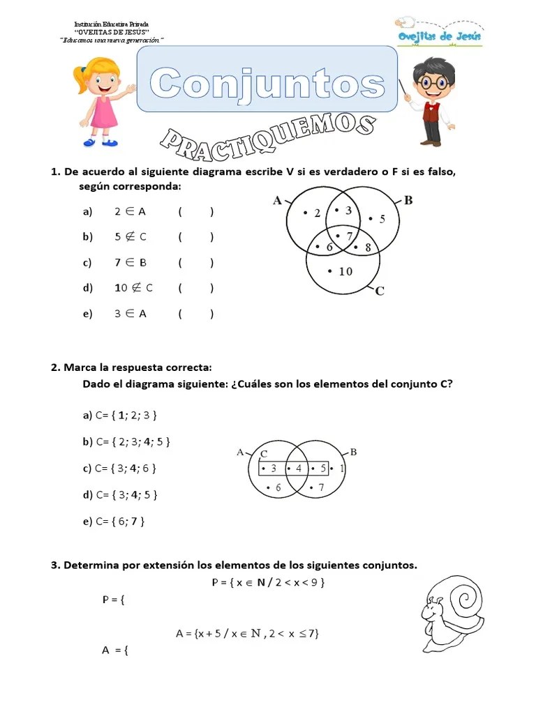 Ejercicios - Conjuntos | PDF | Conjunto (Matemáticas)