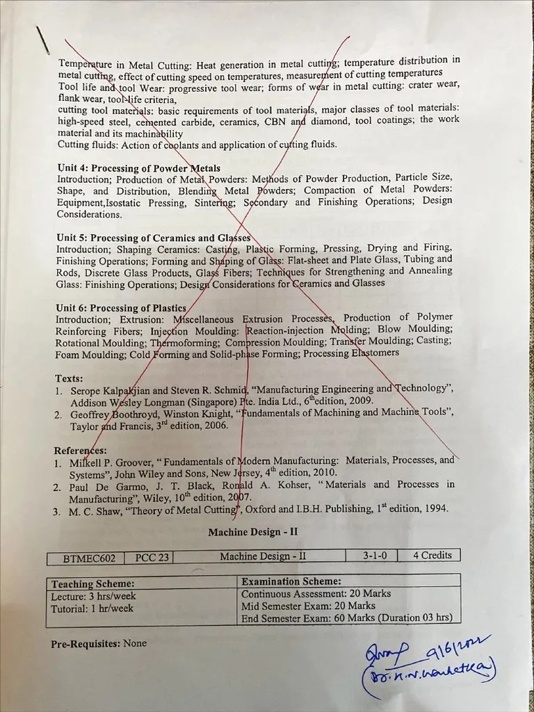 BTMEC602 Machine Design II | PDF