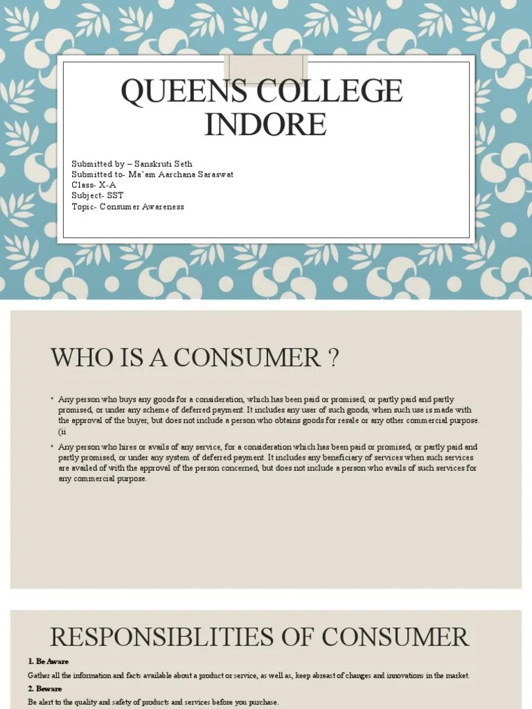 Consumer Rights Awareness | PDF | Consumer Protection | Consumer Behaviour