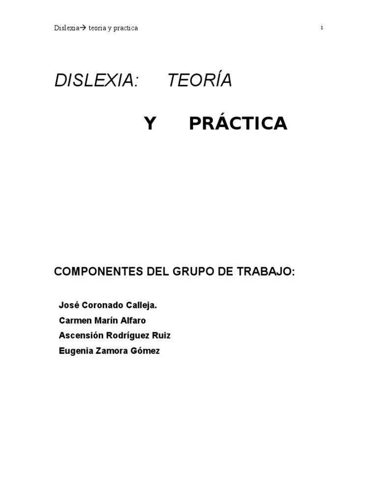 DISLEXIA | PDF | Dislexia | Lectura (proceso)