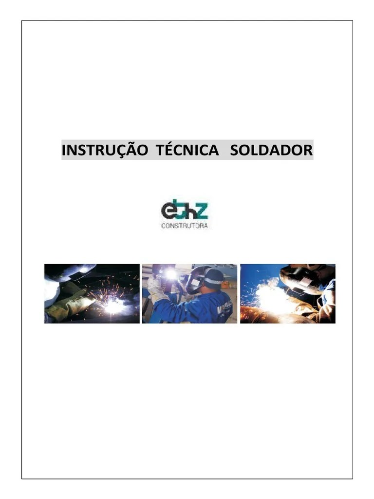 Instrução Técnica De Soldagem Para Soldador-Ethz | PDF | Eletricidade | Engenharia Mecânica