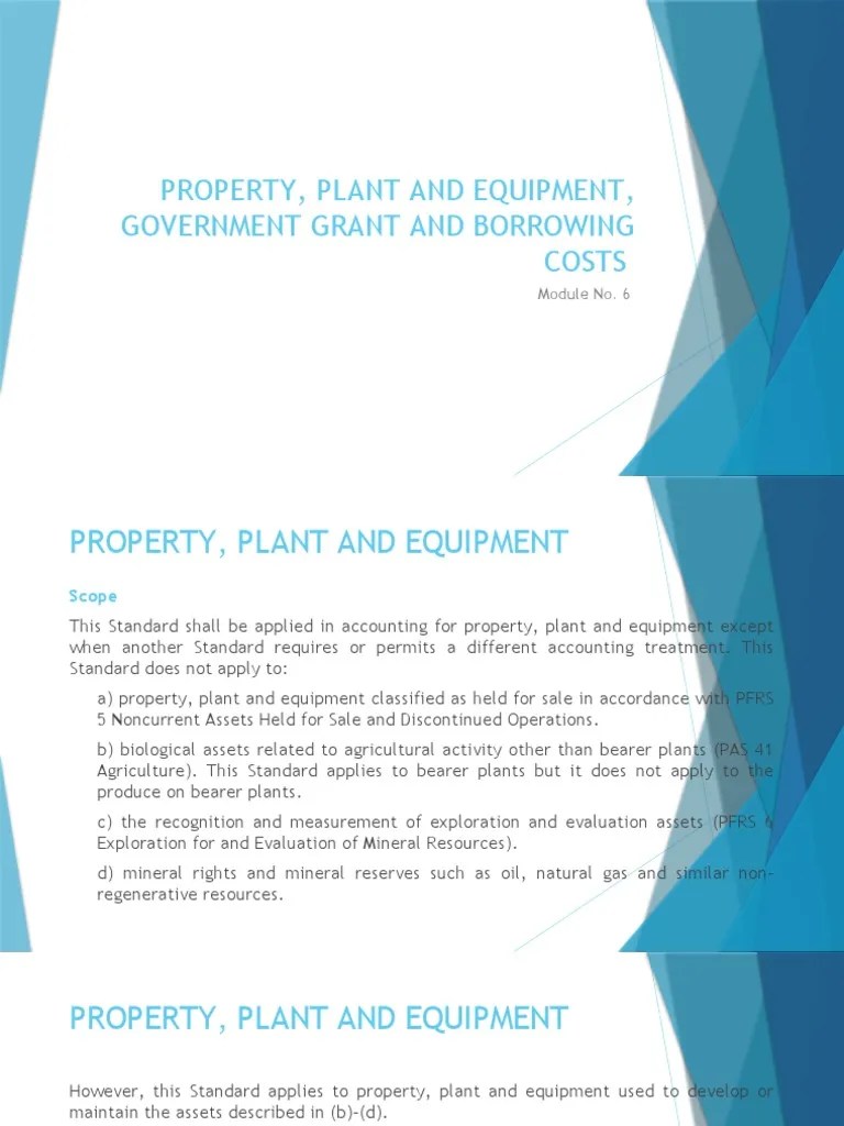 Module 6 Property, Plant, And Equipment | PDF | Fair Value | Depreciation